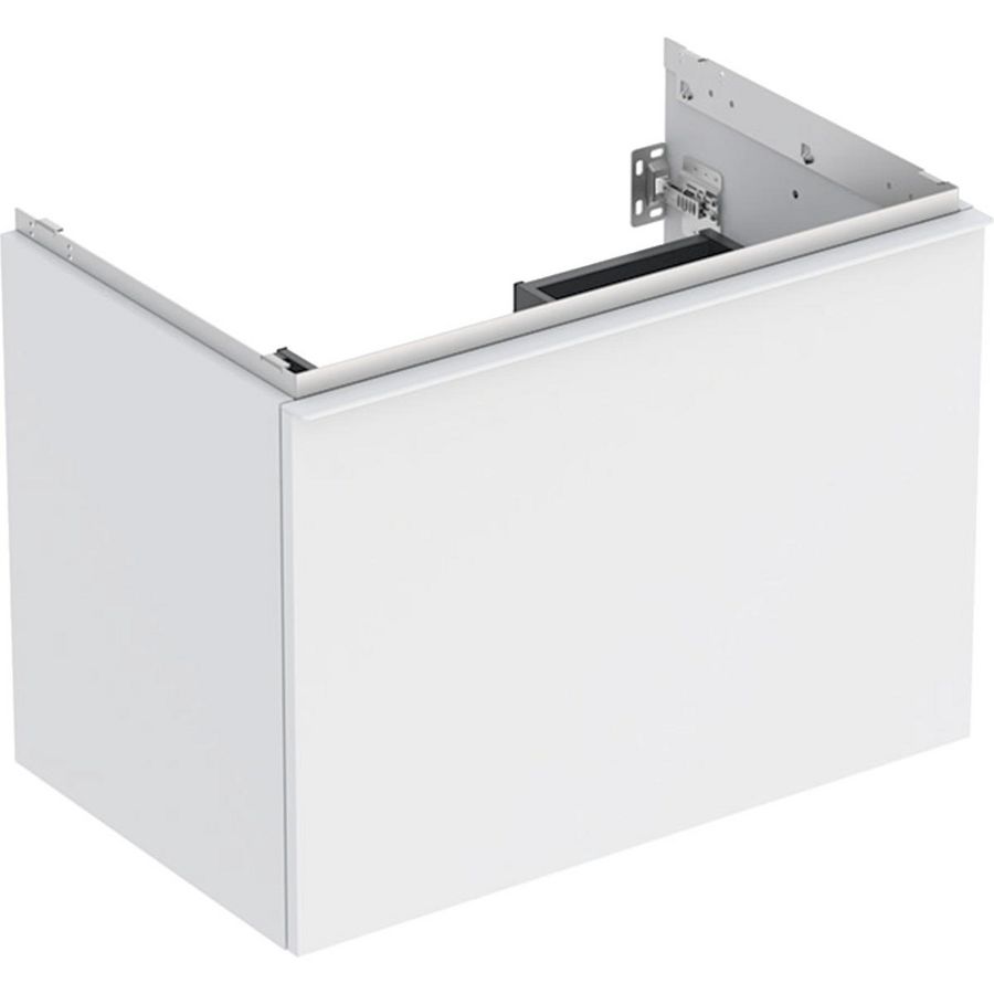 Wastafelonderkast Acanto 1 lade 1 binnenlade B75 Wit mat