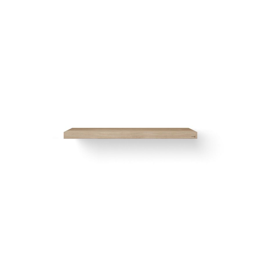 Wastafelblad Base Wood eiken 120cm RVS zonder handdoekbeugel