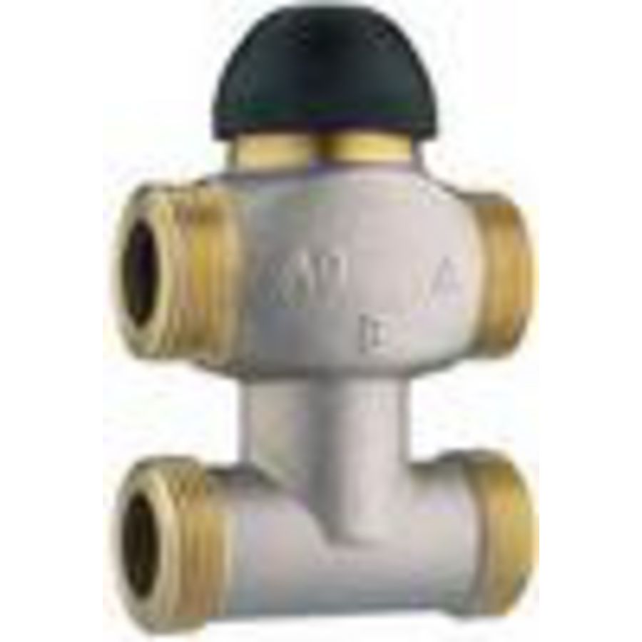 Thermostatische 3-wegafsl. met bypass kvs=4,0 DN15 VVE=10