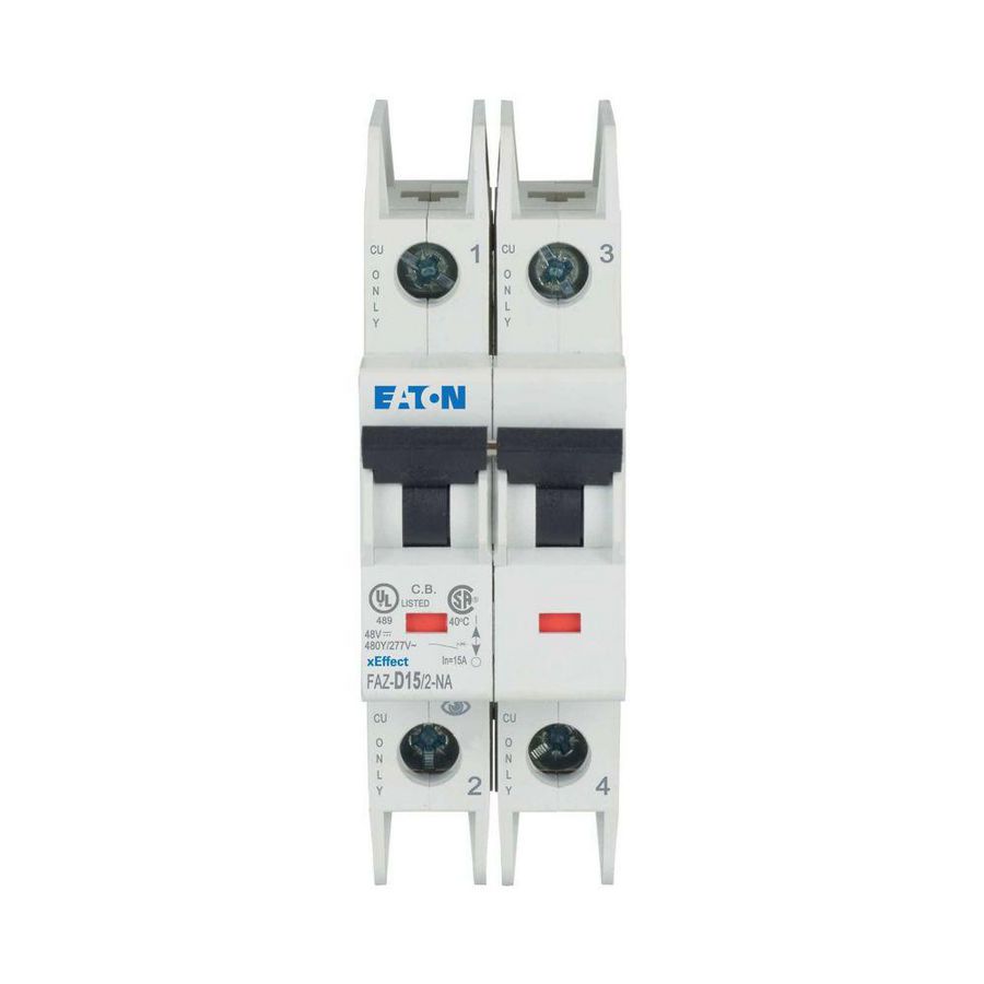 Installatieautomaat (MCB) FAZ-NA 2-polig 15A D-karakteristiek 15kA UL-cert. NA