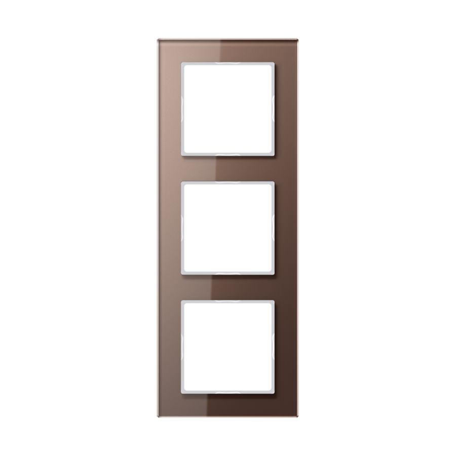 Afdekraam 3-voudig Acreation glas mokka