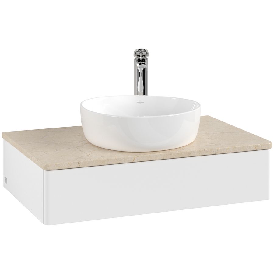 Wastafelonderkast Antao 800x190x500mm White Matt Lacquer L08053MT