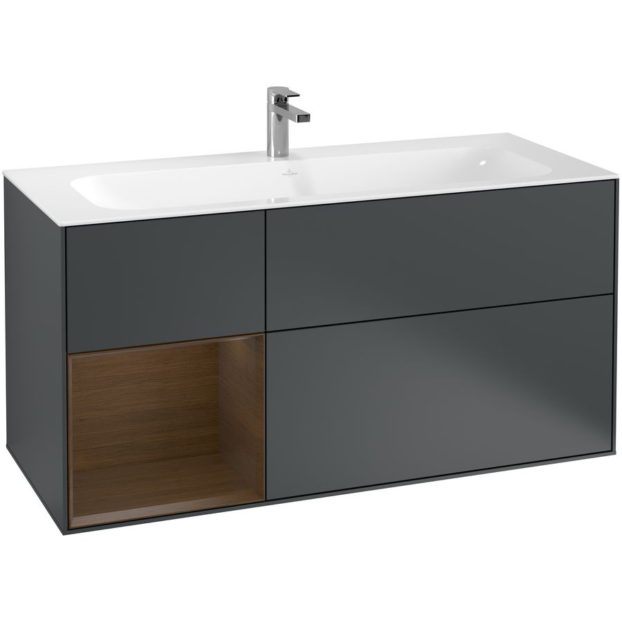 Wastafelonderkast Finion 1196x591x498mm Mid.Blue Matt Lacquer G060GNHG