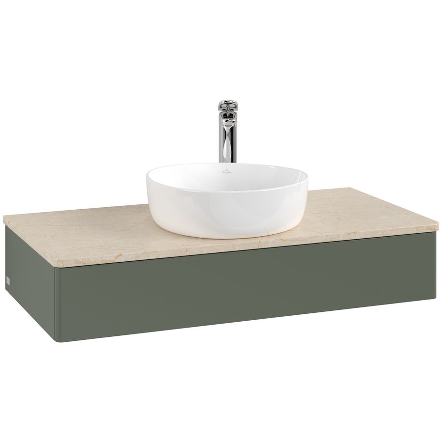 Wastafelonderkast Antao 1000x190x500mm L.Green Matt Lacquer K09053HL