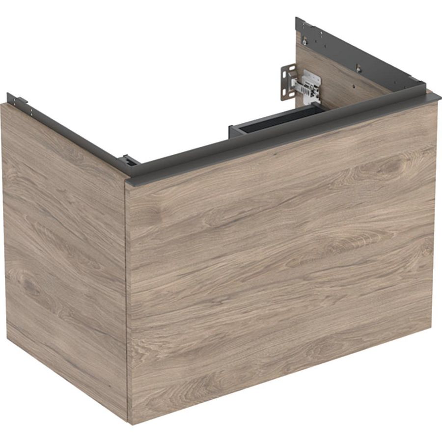 Wastafelonderkast Acanto 1 lade 1 binnenlade B75 Noten hickory