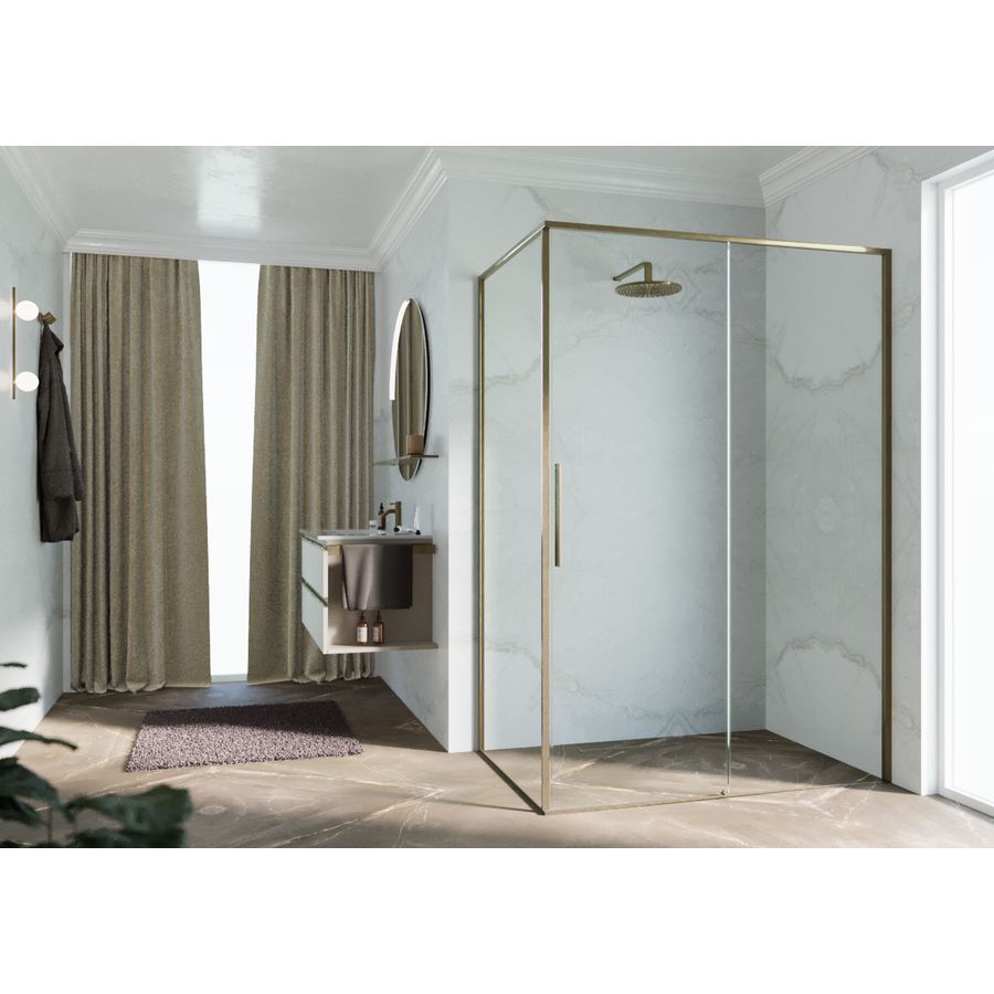Riga 2p+f 107 re verst.107,5-109cm helder glas br. bronze