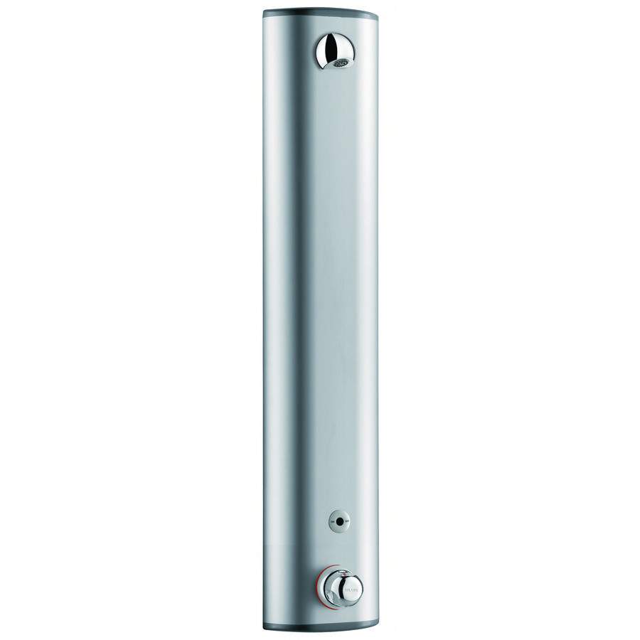 Douchepaneel alu 1/2" A-aansl. infrarood batt.