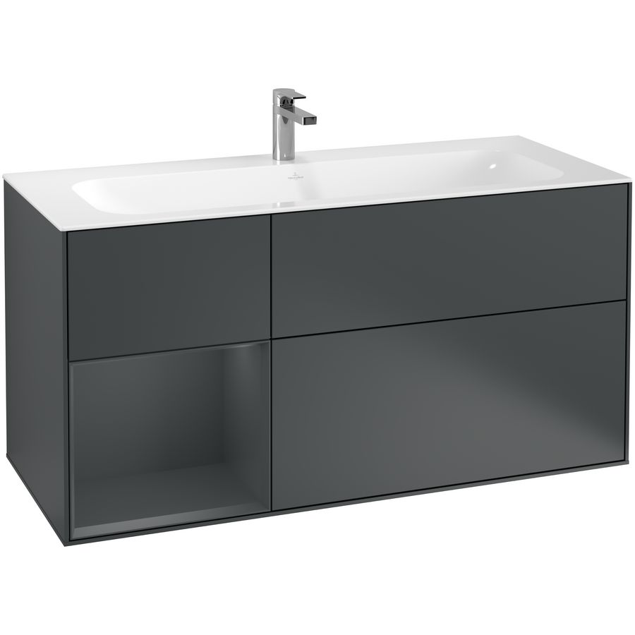 Wastafelonderkast Finion 1196x591x498mm Mid.Blue Matt Lacquer G060HGHG