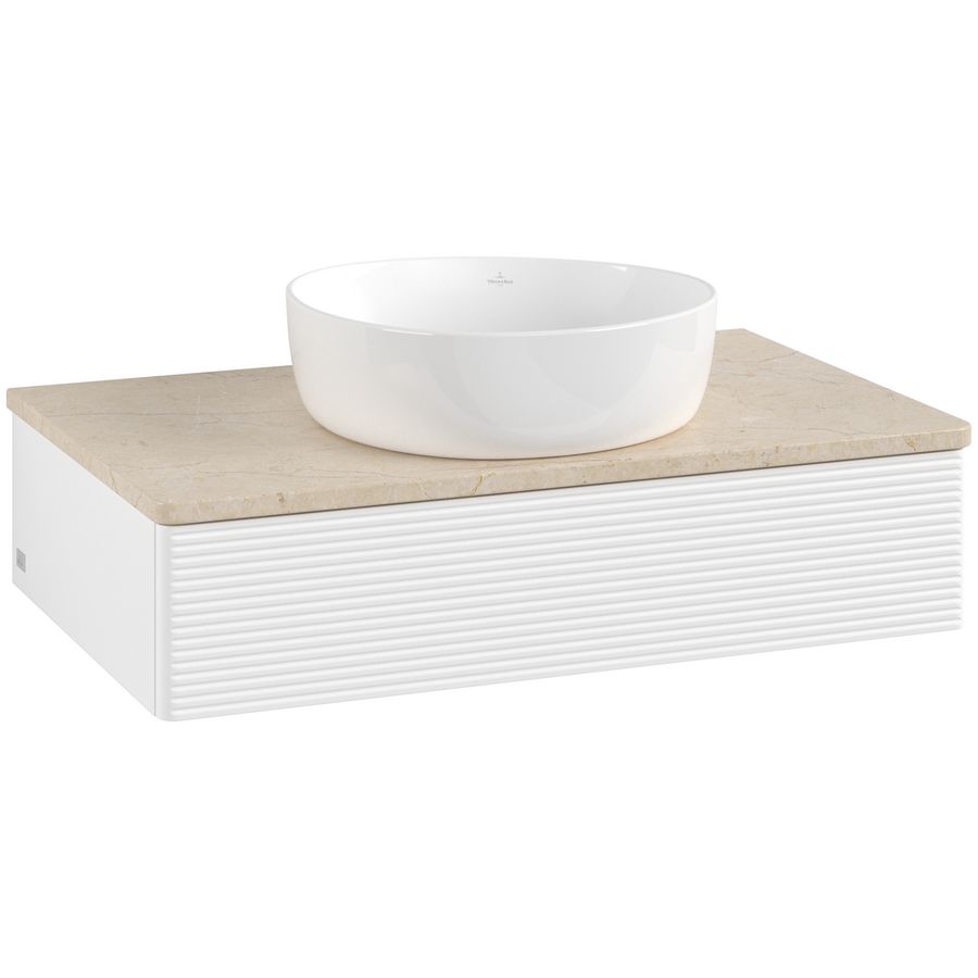 Wastafelonderkast Antao 800x190x500mm White Matt Lacquer L08113MT
