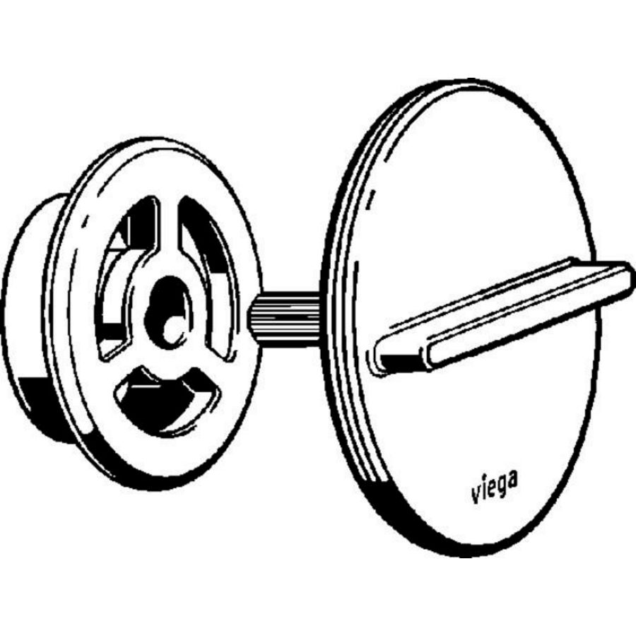 Afmontageset Visign M3/R3 kunststof/verchroomd