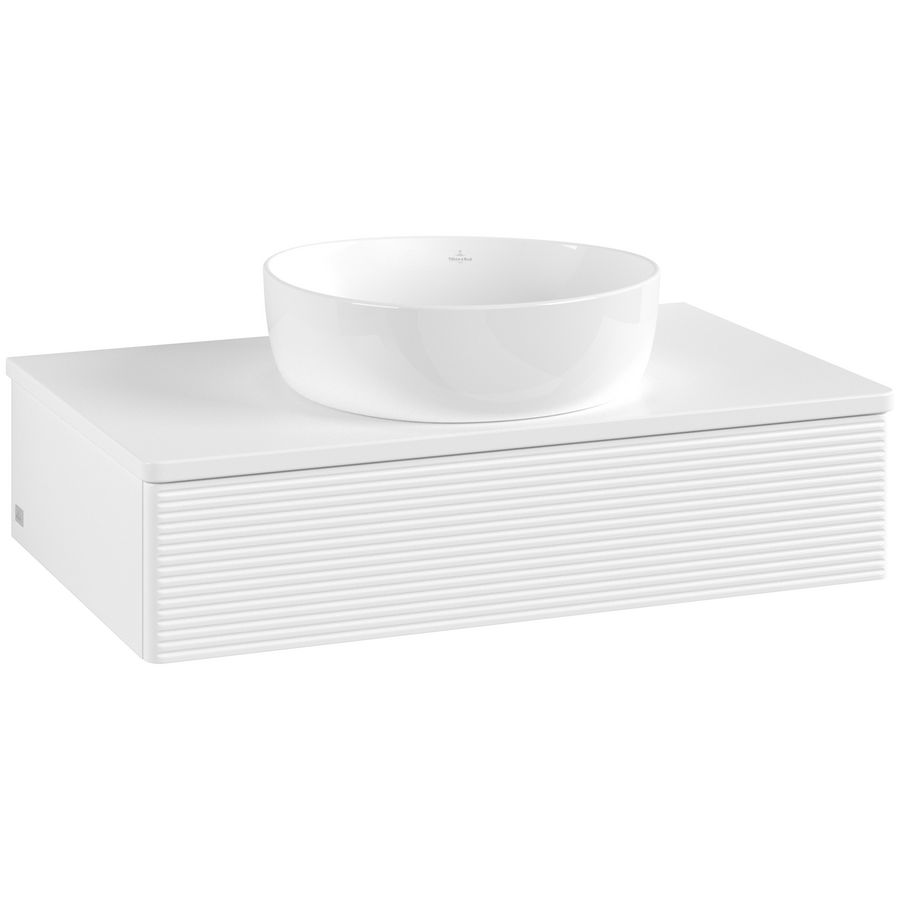 Wastafelonderkast Antao 800x190x500mm White Matt Lacquer L08150MT