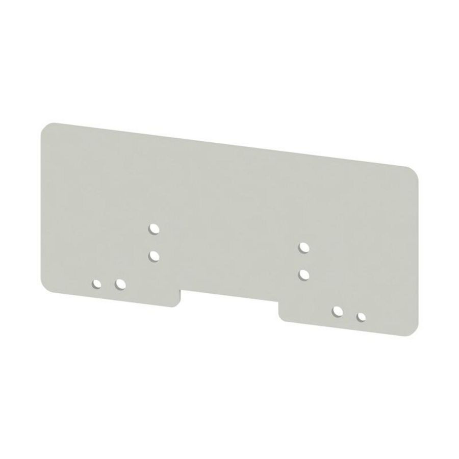 Afsluit- eindplaat grijs h:140mm b:2mm V-0 VVE=10