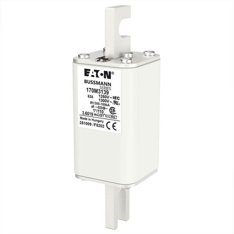 Zekering hoge snelheid 63A AC 1250V compact 1 45x45x14 VVE=6