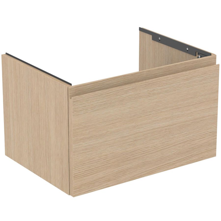 Wastafelmeubel 600x440x370mm white oak 1 lade Finesse