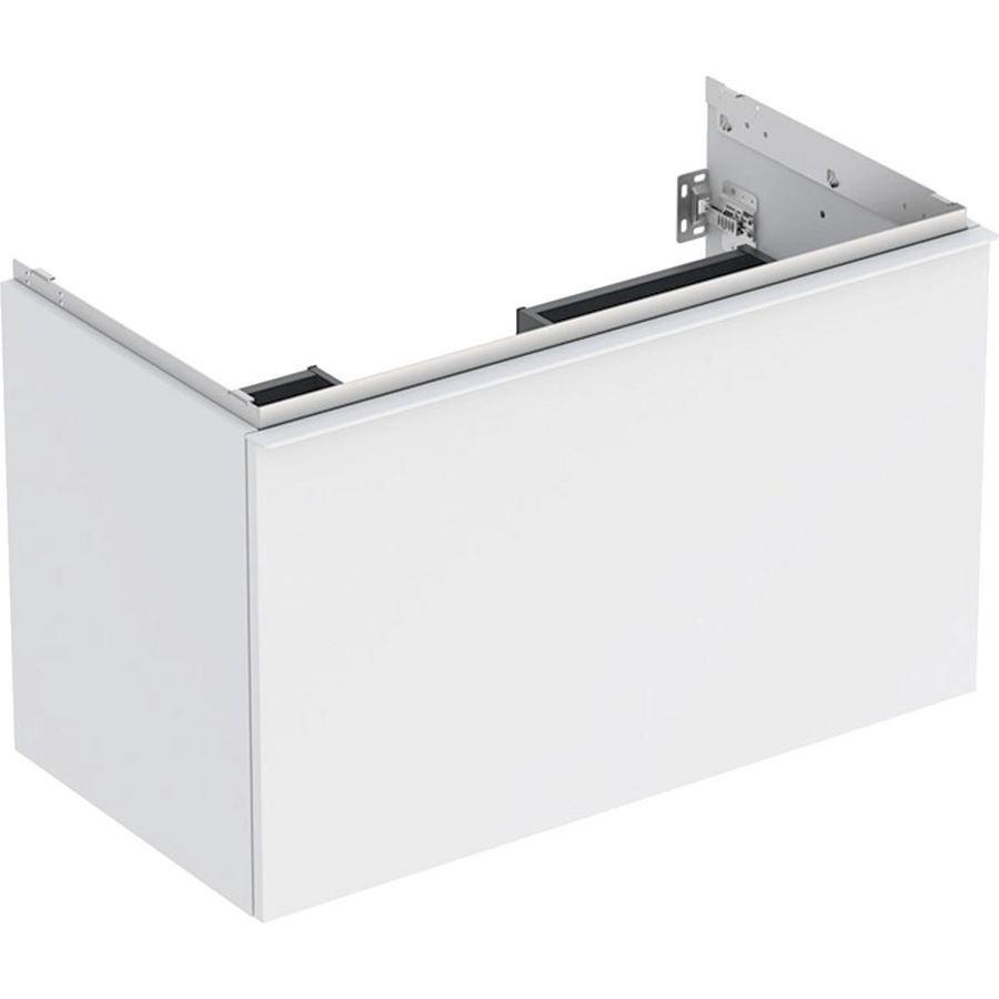 Wastafelonderkast Acanto 1 lade 1 binnenlade B90 Wit mat