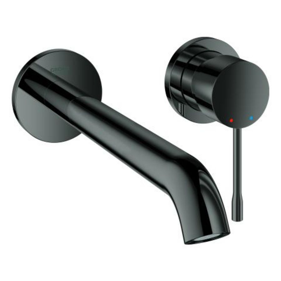 Afbouwdeel Essence L-size 2-gats wandmengkraan 1-hendel 230mm Hard graphite (prof) excl. inbouwdeel