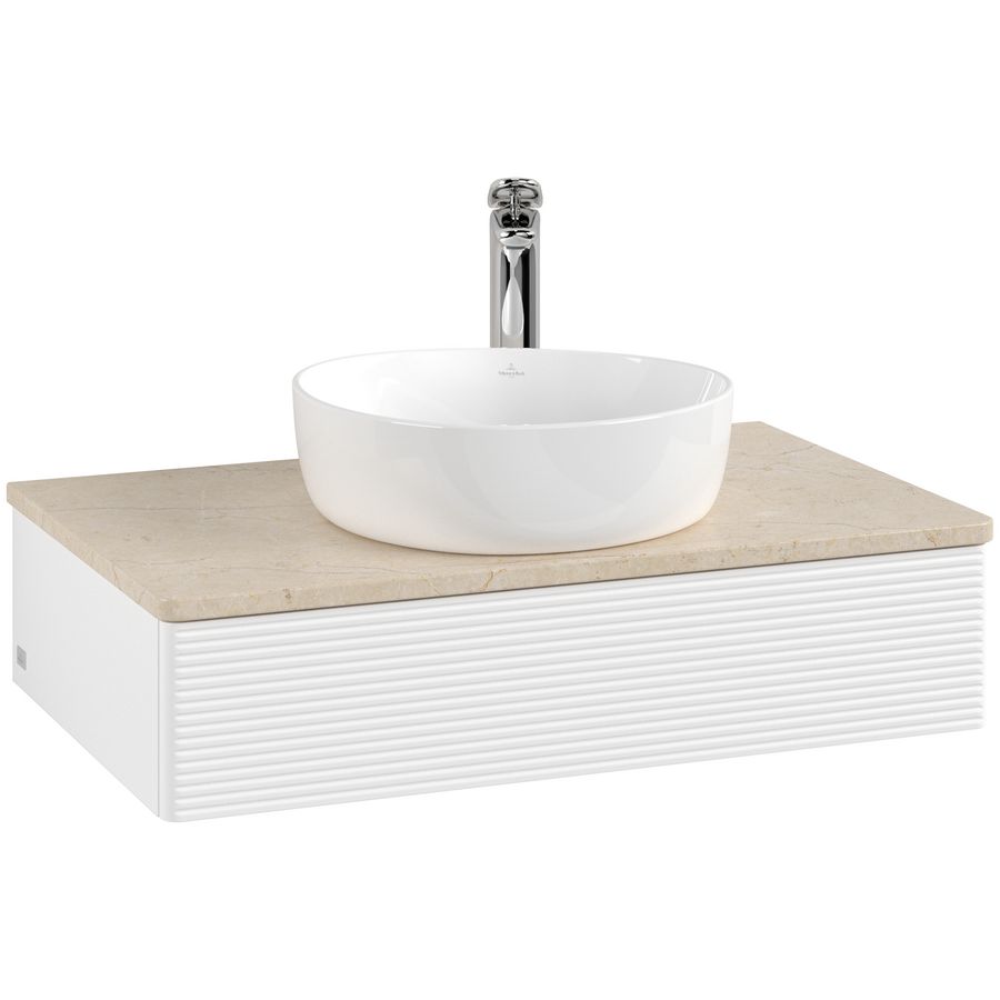 Wastafelonderkast Antao 800x190x500mm White Matt Lacquer L08153MT