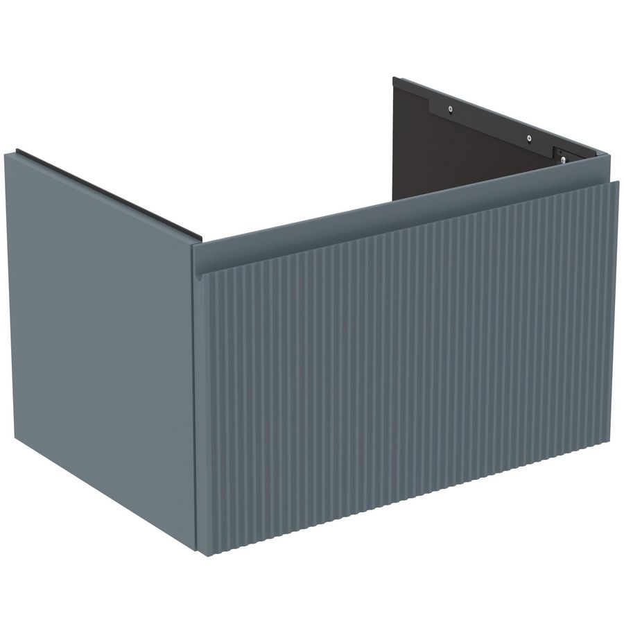 Wastafelmeubel 600x440x370mm matt ash blue 1 lade Finesse