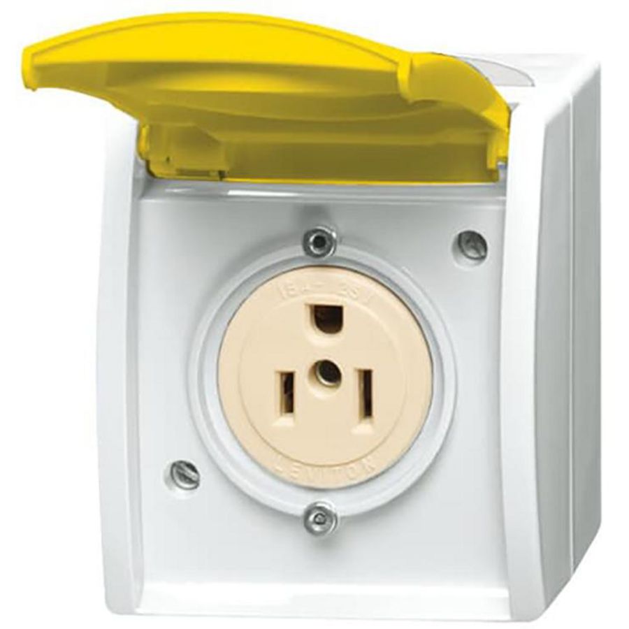 Tekstwandcontactdoos kd Nema 15A/125V opb IP44 o-alp (3015 EWN-54)