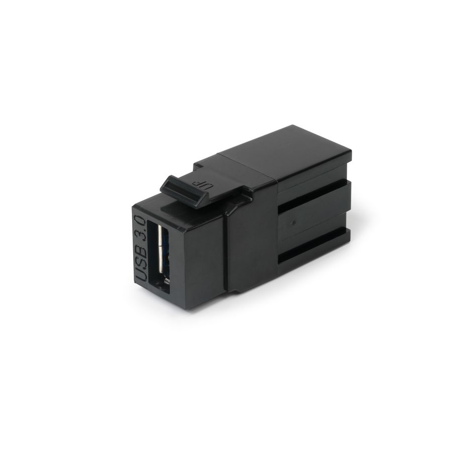 Keystone USB3.0 incl. 0,2m OCS tbv in- opbouwunits zwart