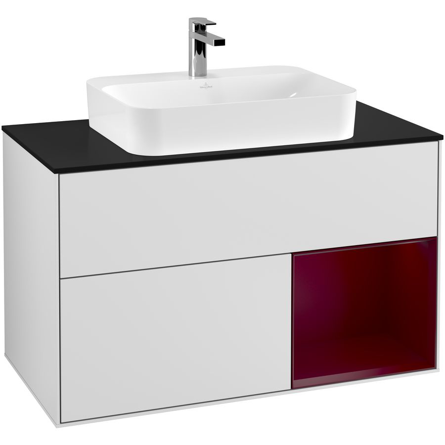 Wastafelonderkast Finion 1000x603x501mm White Matt Lacquer G372HBMT