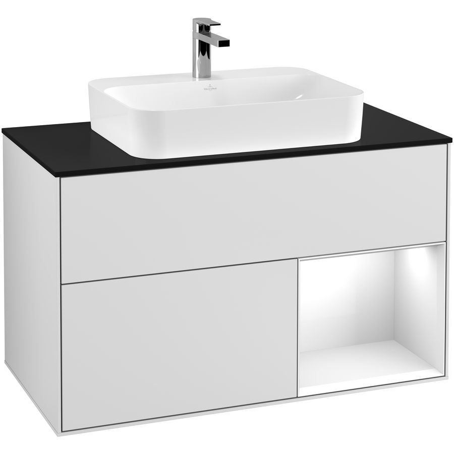 Wastafelonderkast Finion 1000x603x501mm White Matt Lacquer G372GFMT