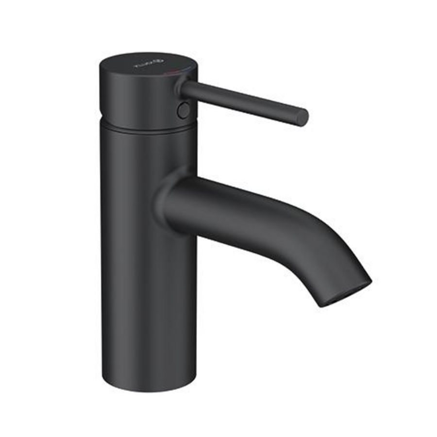 Bozz wastafelmengkraan zonder waste 75 mat zwart
