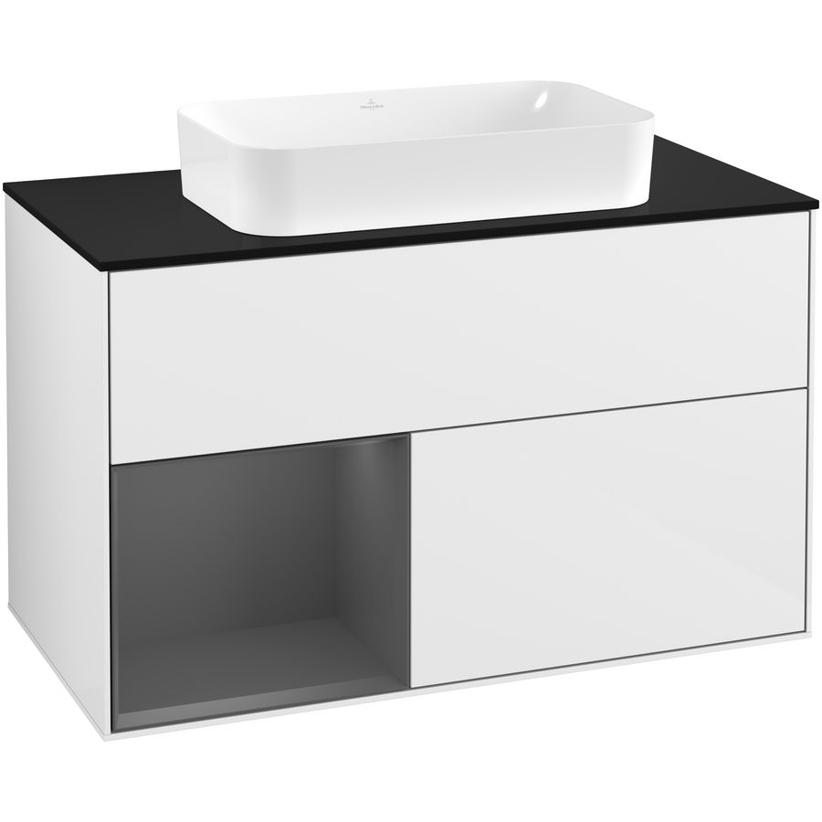 Wastafelonderkast Finion 1000x603x501mm G.White.L G242GKGF