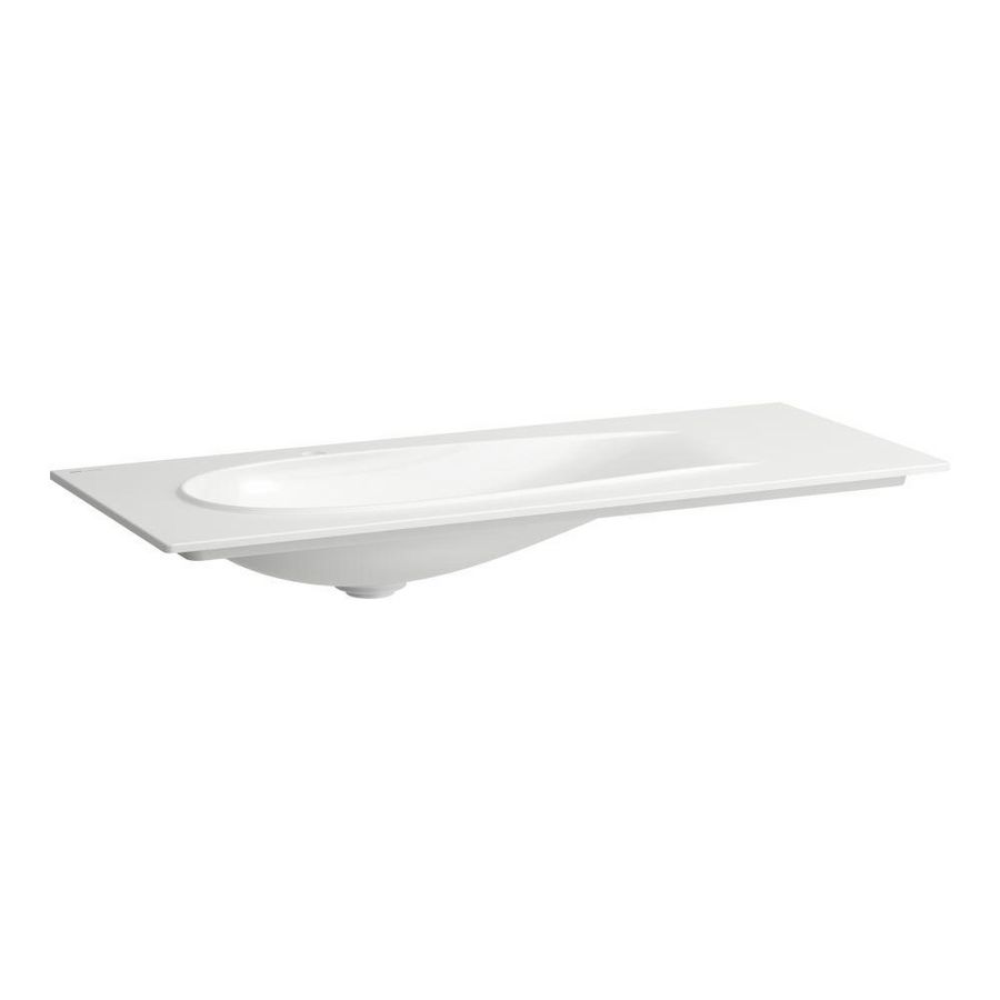 Wastafel 1200X500 afleg R Wit LCC H8179794001121