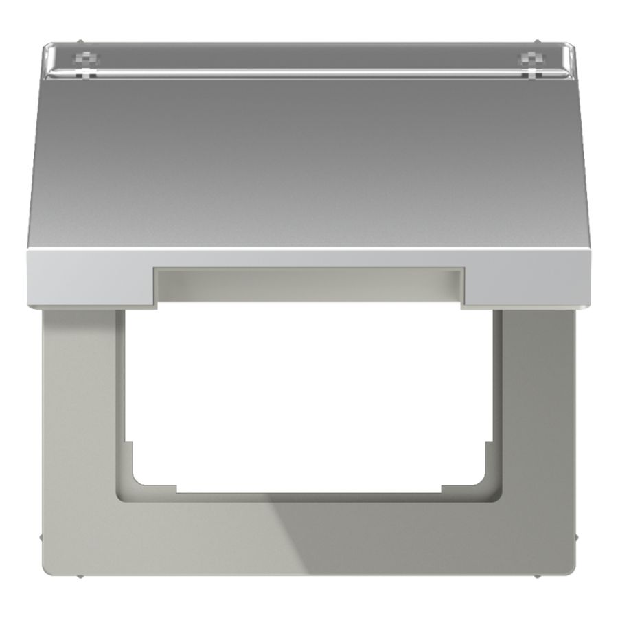Klapdeksel LS-aluminium met tekstvenster