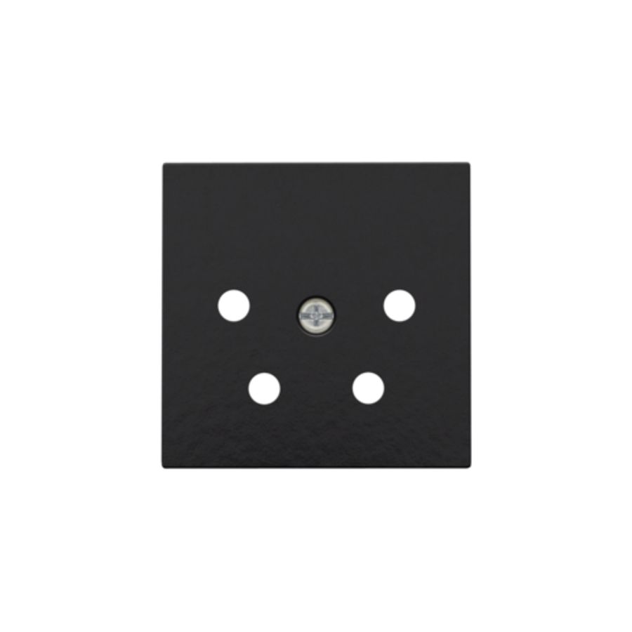 Afwerkingsset 4-polig inbouwcontactdoos PTT pianoblack