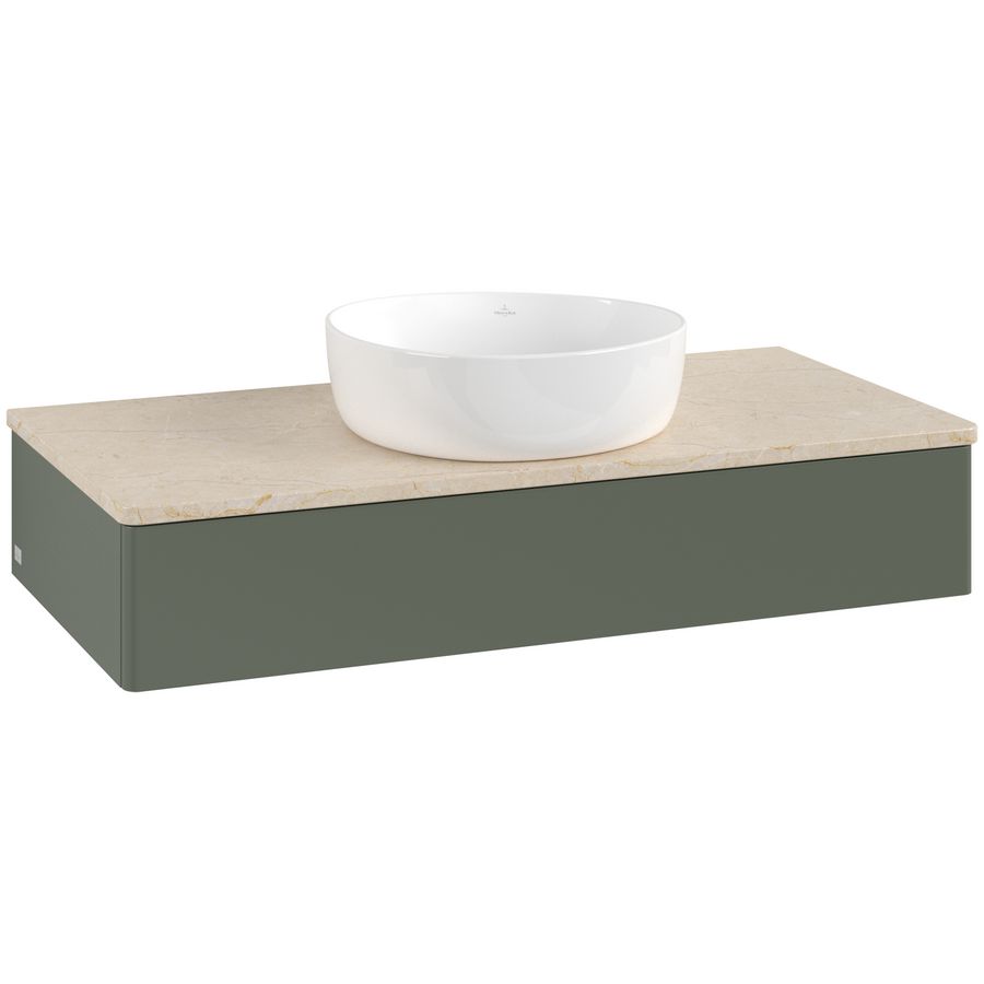 Wastafelonderkast Antao 1000x190x500mm L.Green Matt Lacquer L09013HL