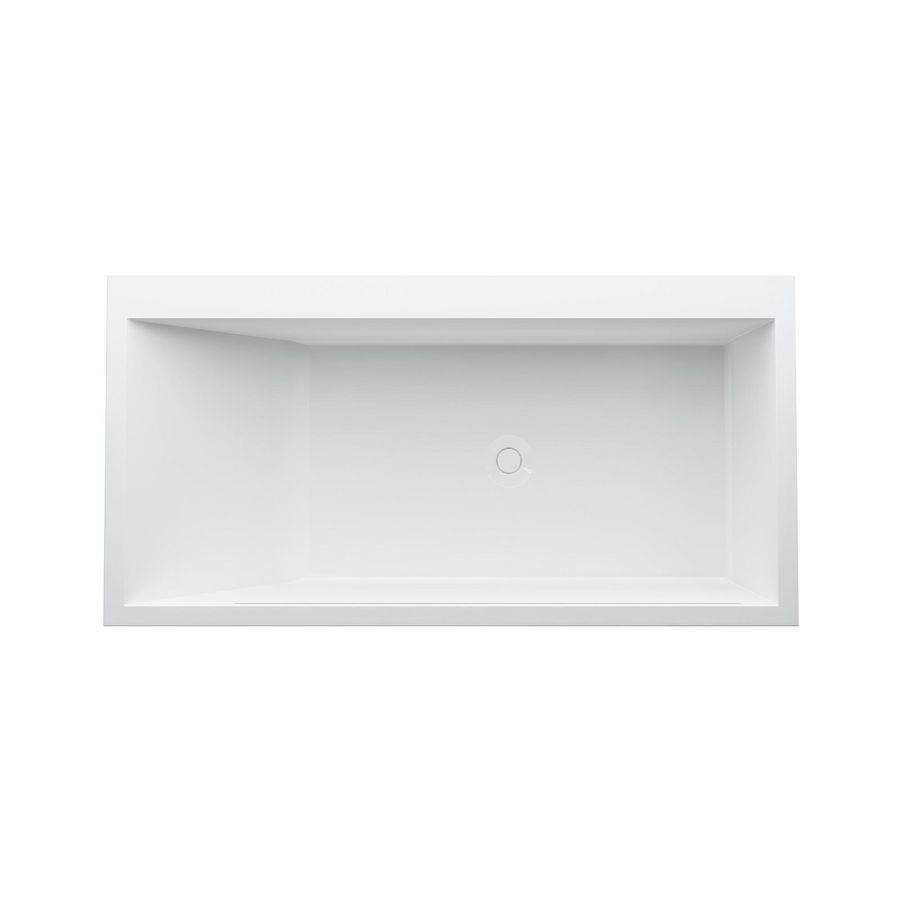 Inbouwbad 1700x860mm hoek rechts m. frame wit H2233310006161