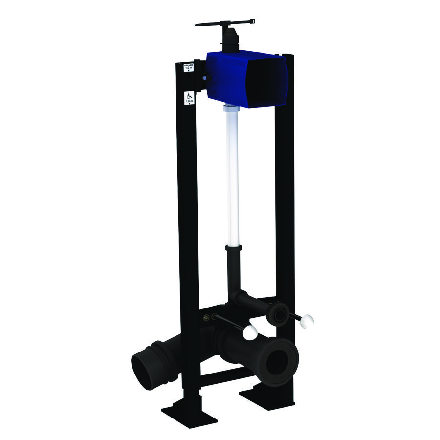 VoorwandsysteemWC zelfsluitend batt. diam.110 vloer set1/2