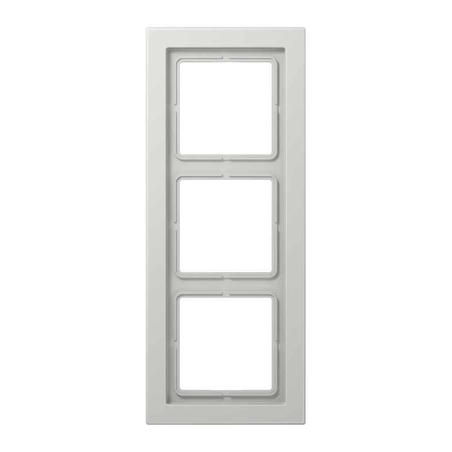 Afdekraam lichtgrijs 3-voudig LS-design