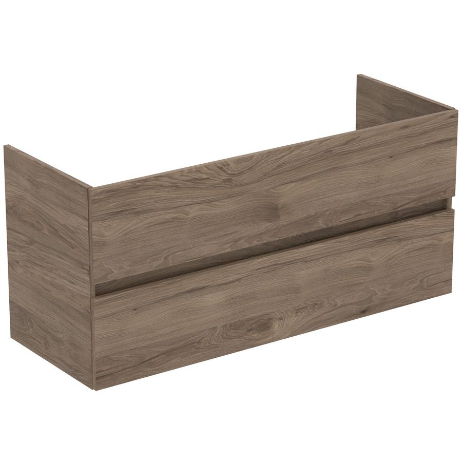 Wastafelmeubel TIEMPO 120x44cm 2x la flint hickory