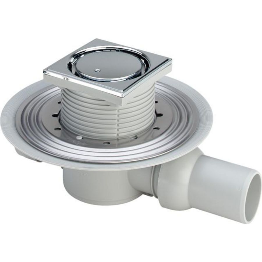 Badkamerafvoer 50 kunststof/grijs 49361-467395