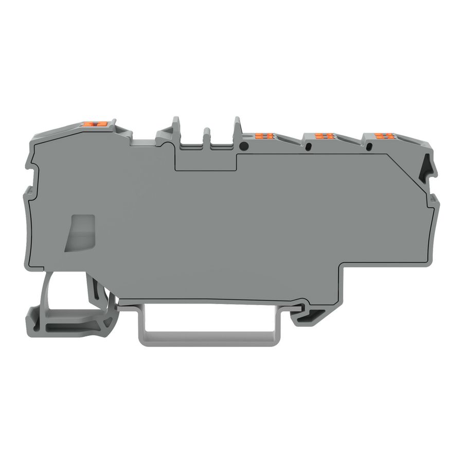 Verdeelklem Met drukknop 1x6 mm² / 6x1,5 mm² grijs VVE=12