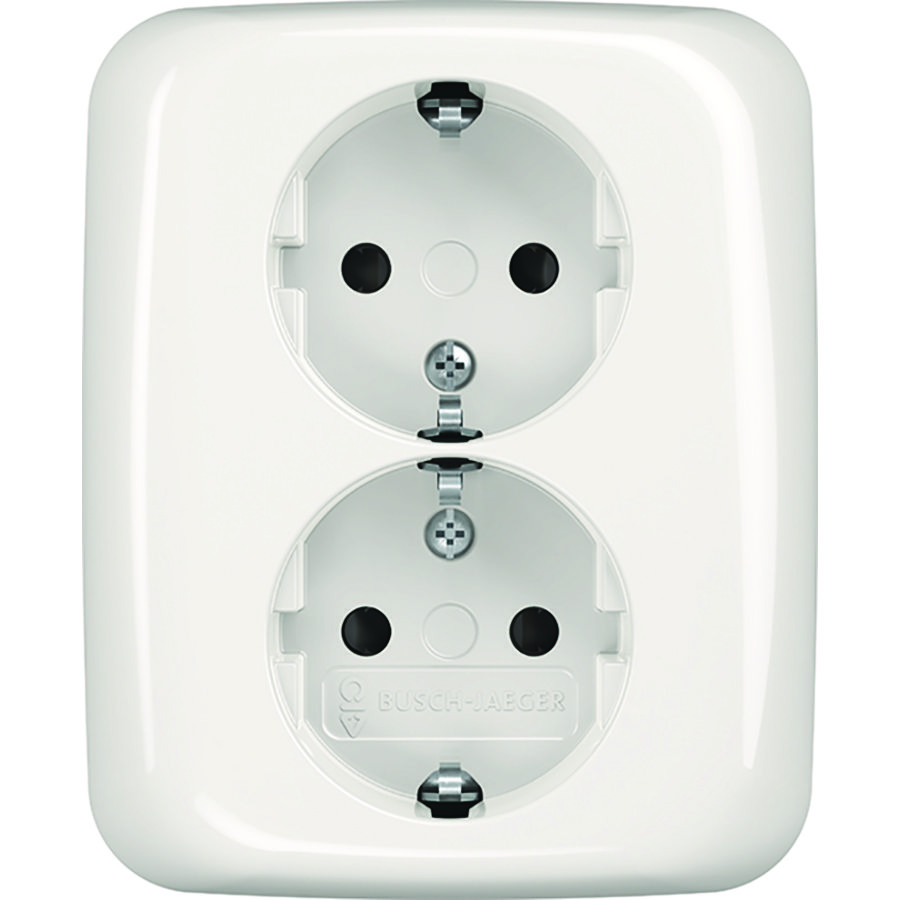 Wandcontactdoos ra dubbel kv inb R-alpin 2TKA00003898