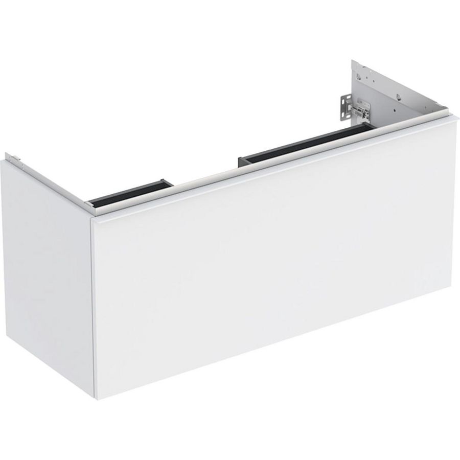 Wastafelonderkast Acanto 1 lade 1 binnenlade B120 Wit mat