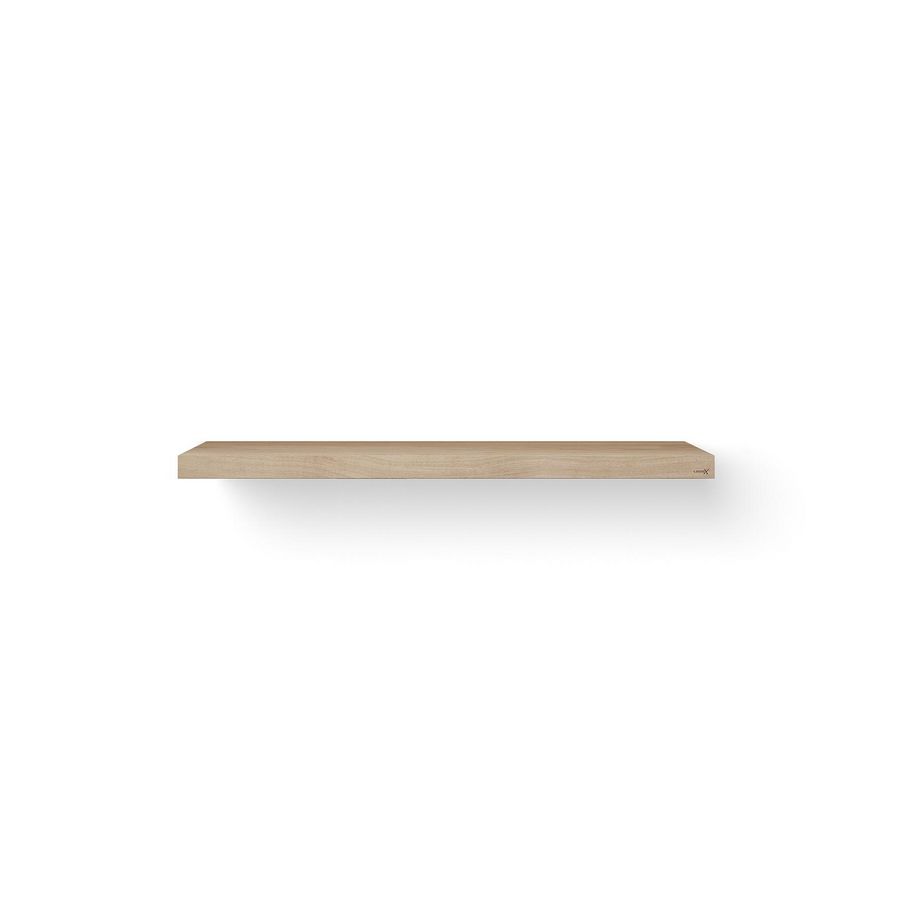 Wastafelblad Base Wood eiken 140cm RVS zonder handdoekbeugel