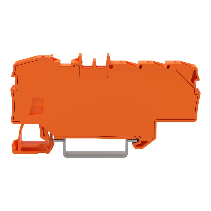 Verdeelklem Met drukknop 1x6 mm² / 6x1,5 mm² oranje VVE=12
