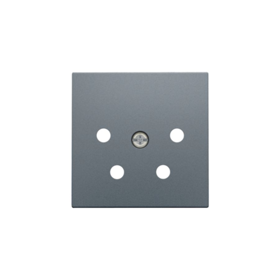 Afwerkingsset 4-polig inbouwcontactdoos PTT blue grey