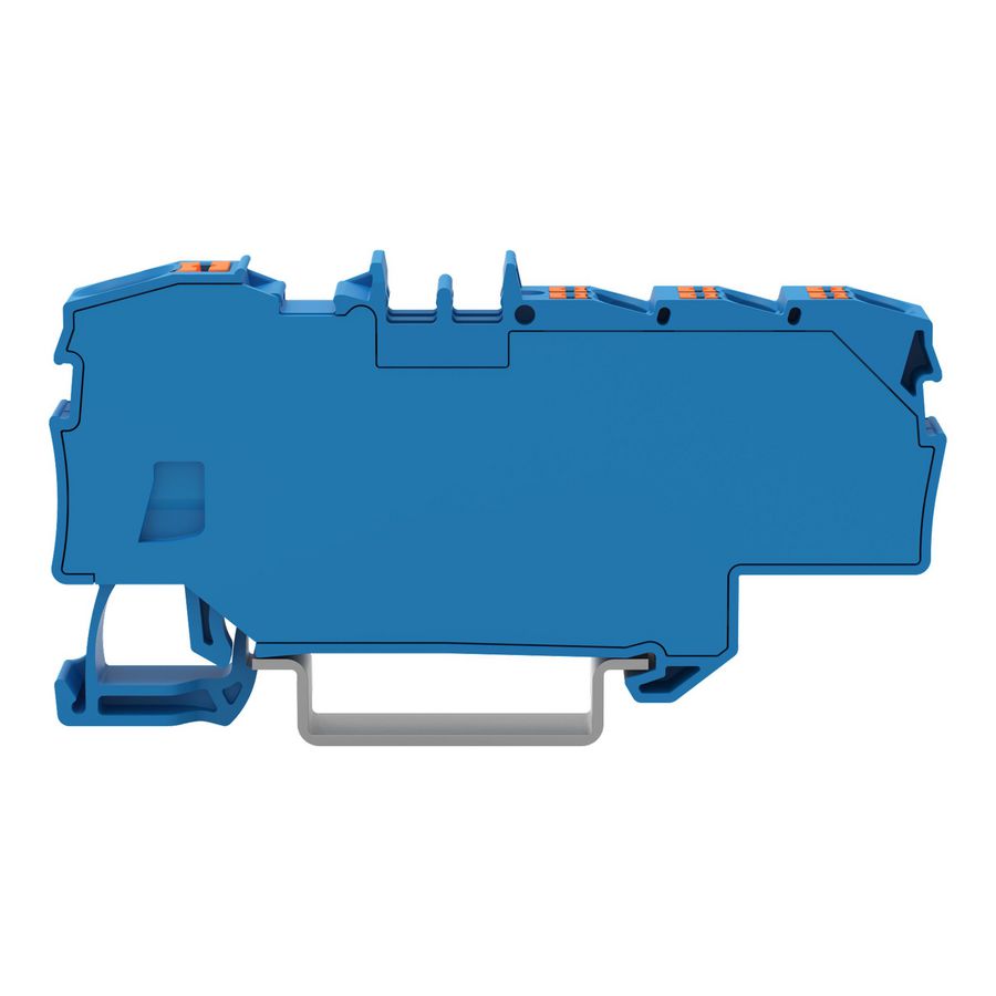 Verdeelklem Met drukknop 1x6 mm² / 6x1,5 mm² blauw VVE=12