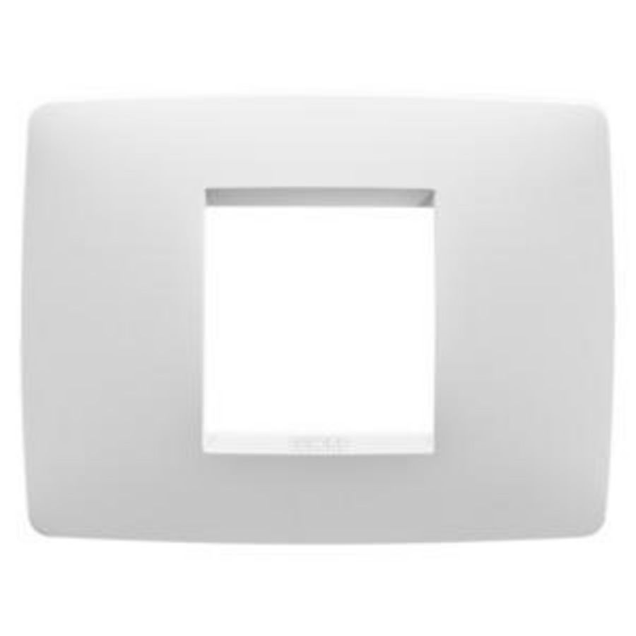 ONE PLATE-IN PAINTED TECHNOPOLYMER-2 MODULE-SATIN WHIT