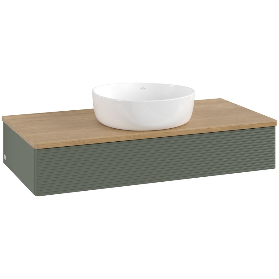 Wastafelonderkast Antao 1000x190x500mm L.Green Matt Lacquer L09111HL
