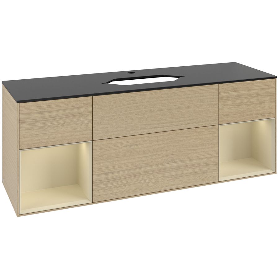 Wastafelonderkast Finion 1600x603x501mm Oak Veneer G332HJPC