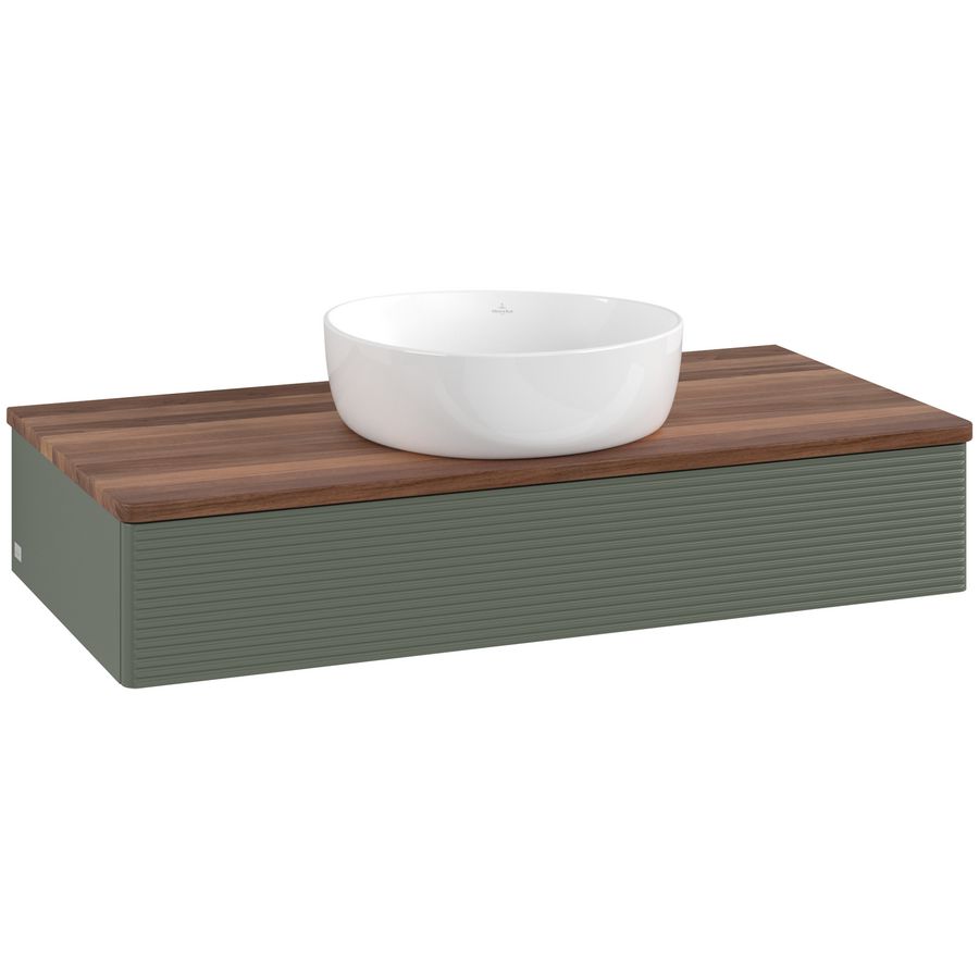 Wastafelonderkast Antao 1000x190x500mm L.Green Matt Lacquer L09112HL