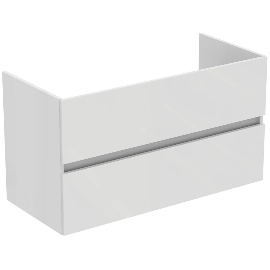 Wastafelmeubel TIEMPO 100x44cm 2x la wit