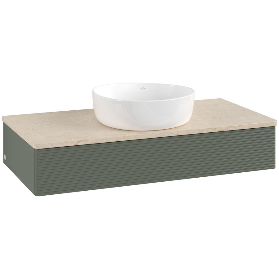 Wastafelonderkast Antao 1000x190x500mm L.Green Matt Lacquer L09113HL